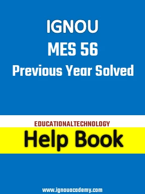 IGNOU MES 56 Previous Year Solved Question Paper